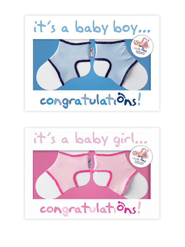 Sock Ons - Congratulations Card