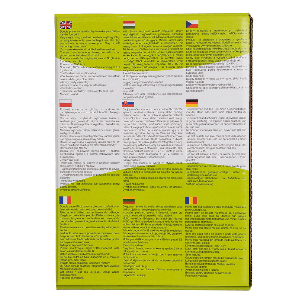 Κορνίζα για αποτύπωμα πηλού και φωτογραφία - Blue (10x15εκ.)