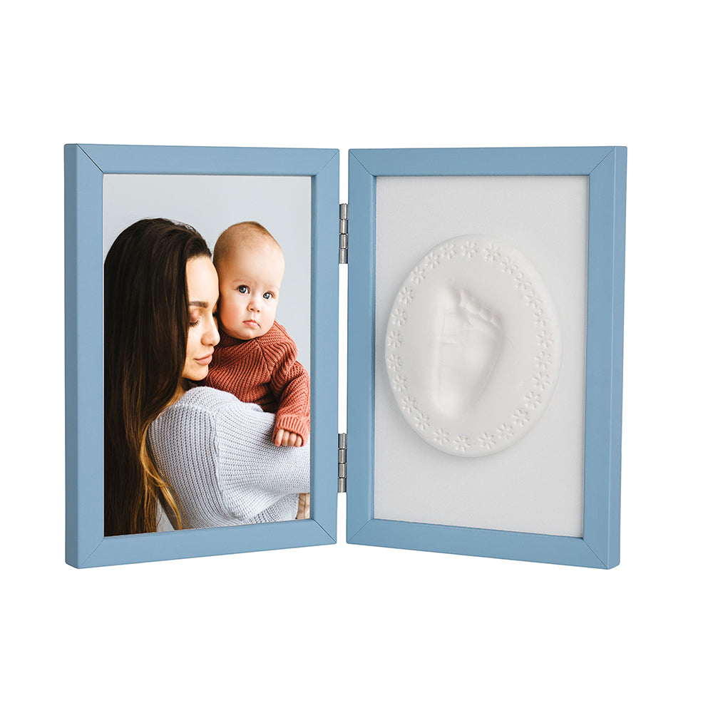 Κορνίζα για αποτύπωμα πηλού και φωτογραφία - Blue (10x15εκ.)