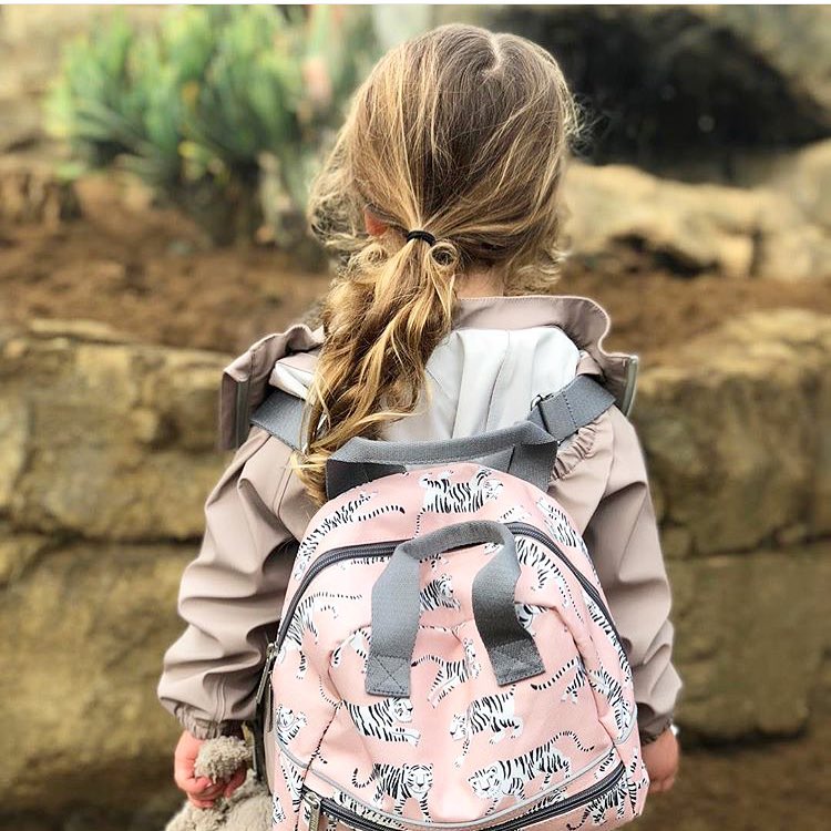 Petit Monkey – Backpack Tigers White