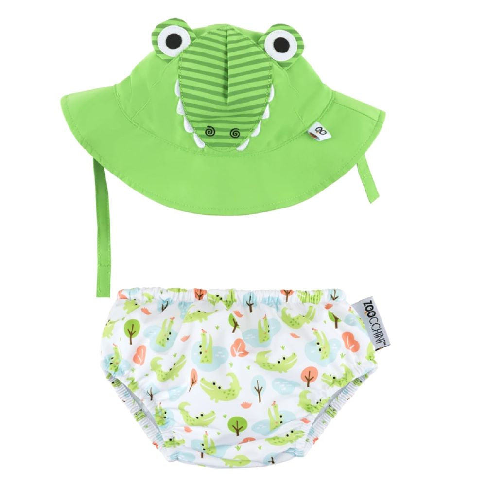 Σετ Μαγιό και Καπέλο UPF50+ Αλιγάτορας