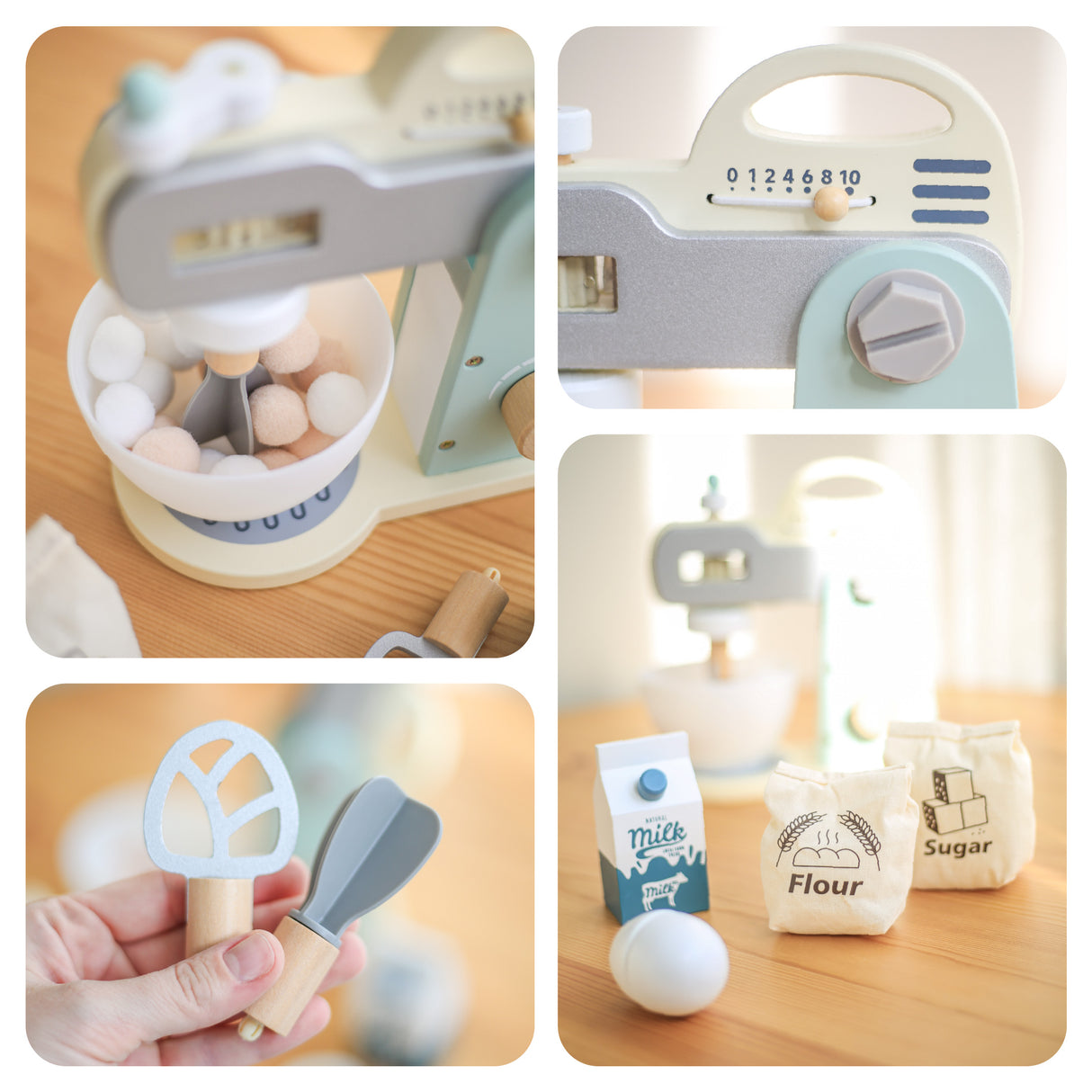 Ξύλινο Σετ Μίξερ με υλικά