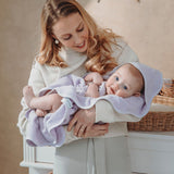 Meyco Βρεφική Πετσέτα  Wavy - soft lavender - 80x80cm
