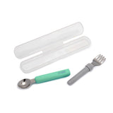 Melii - Spork On the Go (σε θήκη) - Mint/Grey