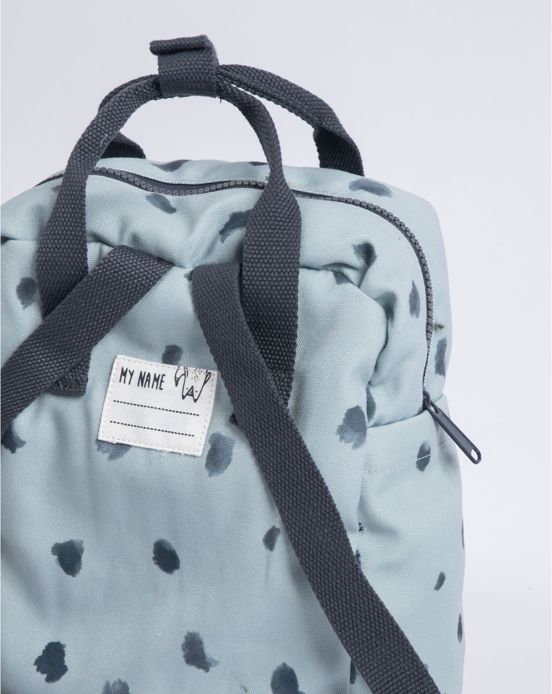Minene – Mini Cotton Backpack Grey Sprinkles