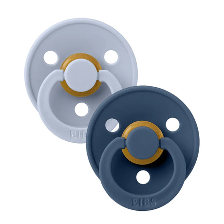Bibs - Πιπίλες Colour 2τεμ. - Latex Dusty Blue/Steel Blue No 2