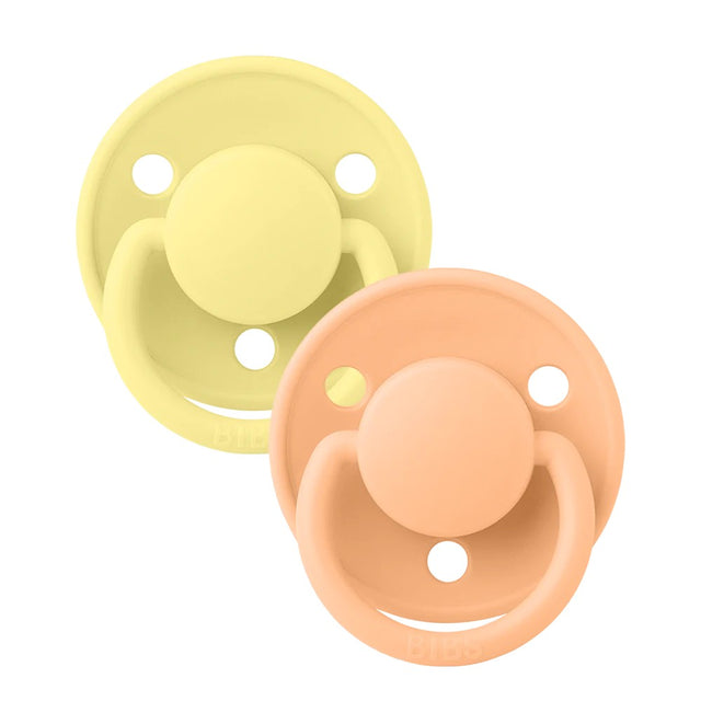 Πιπίλες De Lux 2τεμ. - Silicone Sunshine/PeachSunset Onesize