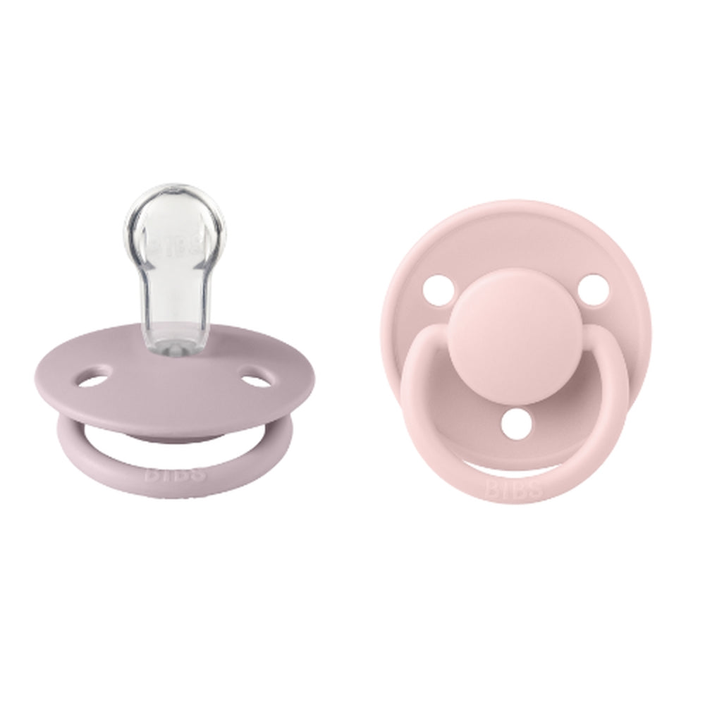 Πιπίλες De Lux 2τεμ. - Silicone Dusty blossom/Dusky lilac Onesize