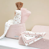 Meyco Σετ 3 Απορροφητικές Λαβέτες/Μουσελίνες Mini Panther Soft Pink - 30x30cm