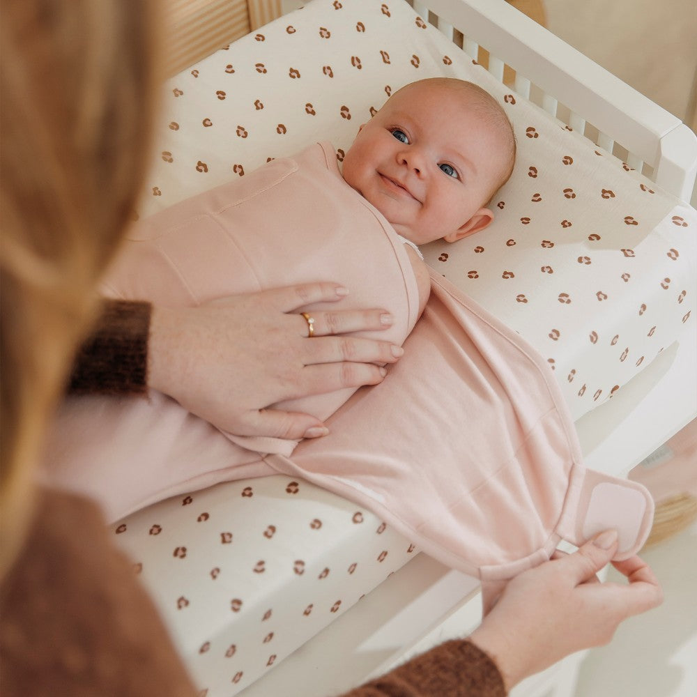 Meyco 2 Pack Swaddle Mini Panther Soft Pink 0-3 μηνών