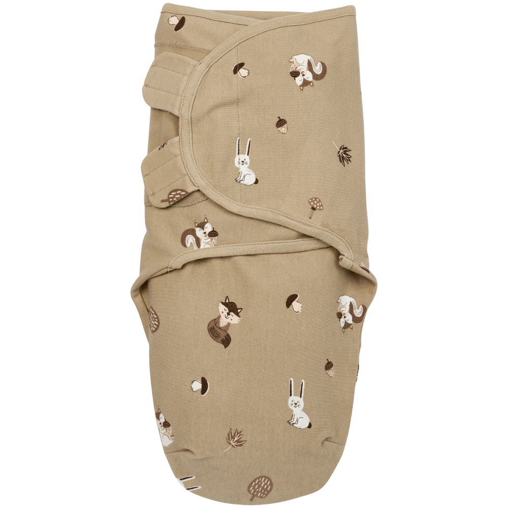 Meyco 2 Pack Swaddle Forest Animals Sand 0-3 μηνών