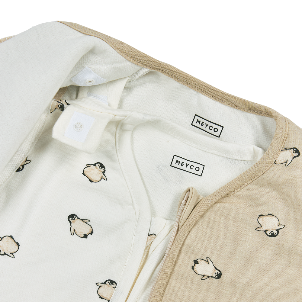 Meyco Υπνόσακος 4 εποχές Penguin Soft Sand (6 μηνών - 3 ετών)