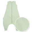 Meyco Υπνόσακος με πόδια Slub - soft green (9 μηνών-5 ετών)