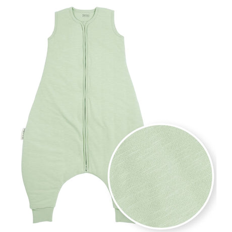 Meyco Υπνόσακος με πόδια Slub - soft green (9 μηνών-5 ετών)
