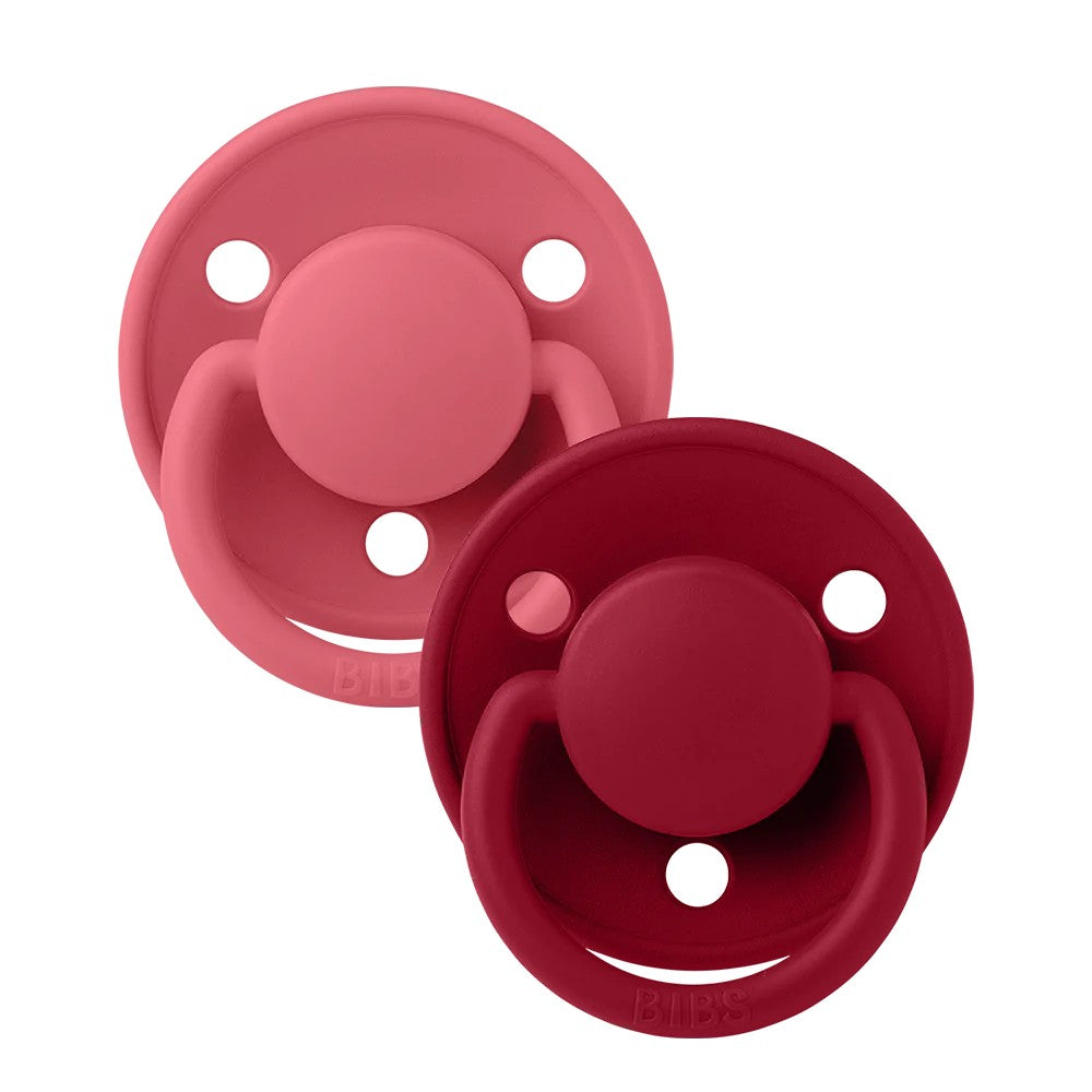 Πιπίλες De Lux 2τεμ. - Latex Coral/Ruby No 2
