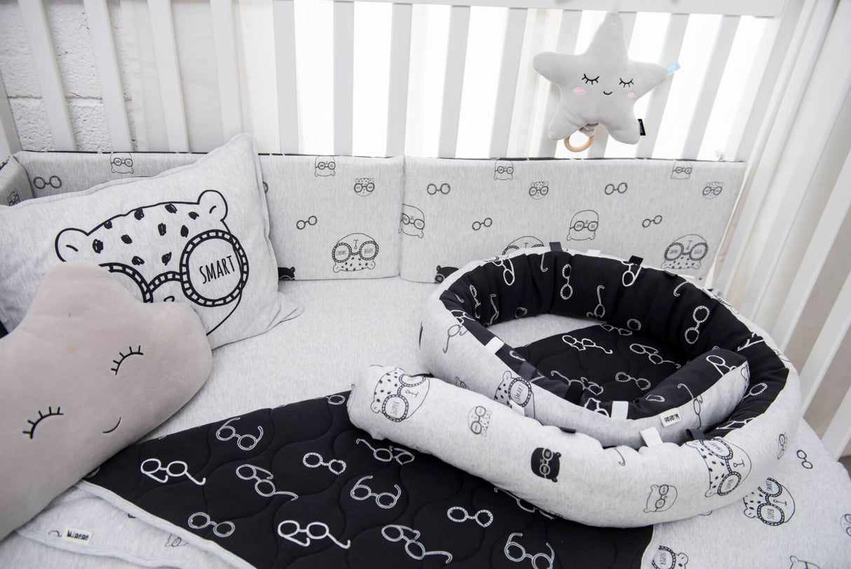 Minene Πολυχρηστικό Μαξιλάρι – Snuggly Snake Cotton Grey Bear