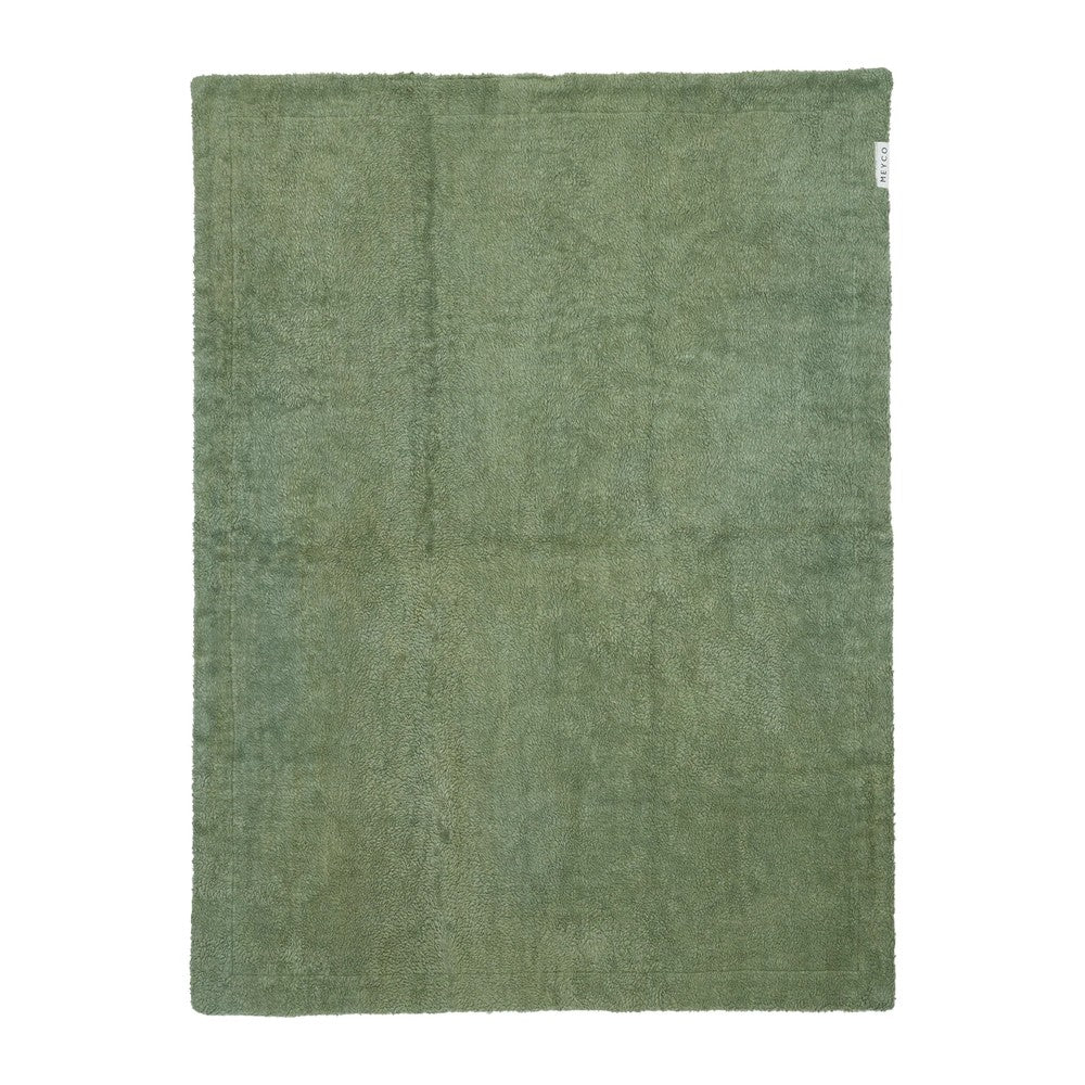 Meyco Κουβέρτα Waffle Teddy Olive Green 100x150cm