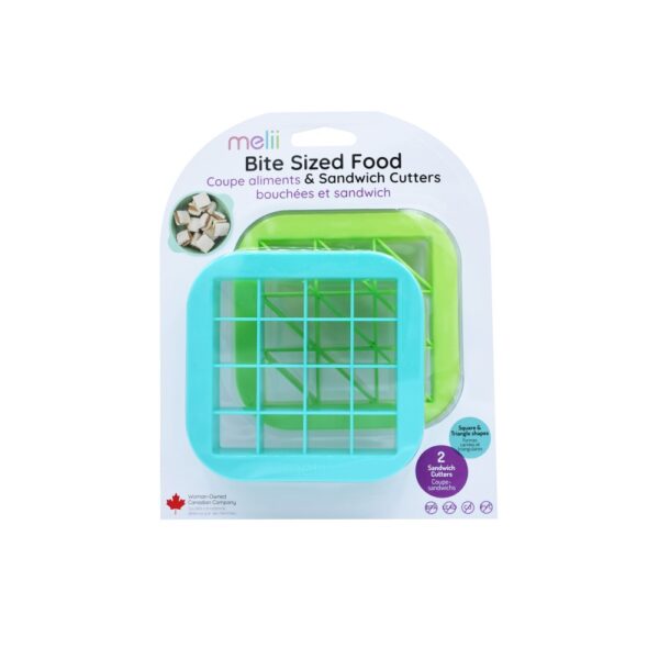 Melii - Sandwich Cutters Blue/Lime 6 τεμ