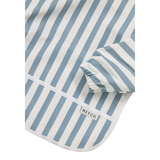 Meyco Σαλιάρα με Μανίκια Fat Stripe Jeans Blue