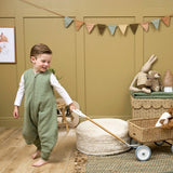 Meyco 100% Βαμβακερός Υπνόσακος 2.0 Tog με Ποδαράκια Muslin Olive Green (9 μηνών-5 ετών)