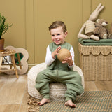 Meyco 100% Βαμβακερός Υπνόσακος 2.0 Tog με Ποδαράκια Muslin Olive Green (9 μηνών-5 ετών)