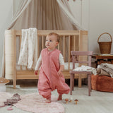 Meyco 100% Βαμβακερός Υπνόσακος 2.0 Tog με Ποδαράκια Muslin Rose (9 μηνών-5 ετών)