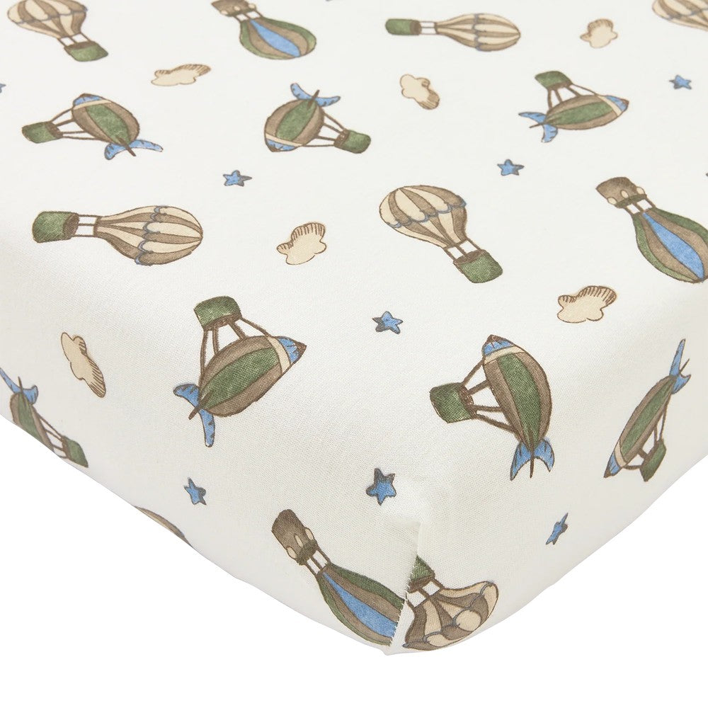 Meyco Σεντόνι με Λάστιχο Jersey Air Balloons Multicolour 70x140/150cm