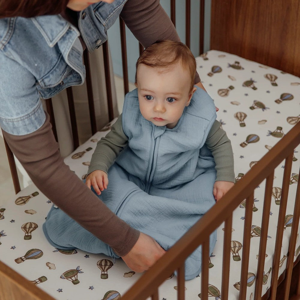 Meyco Σεντόνι με Λάστιχο Jersey Air Balloons Multicolour 70x140/150cm