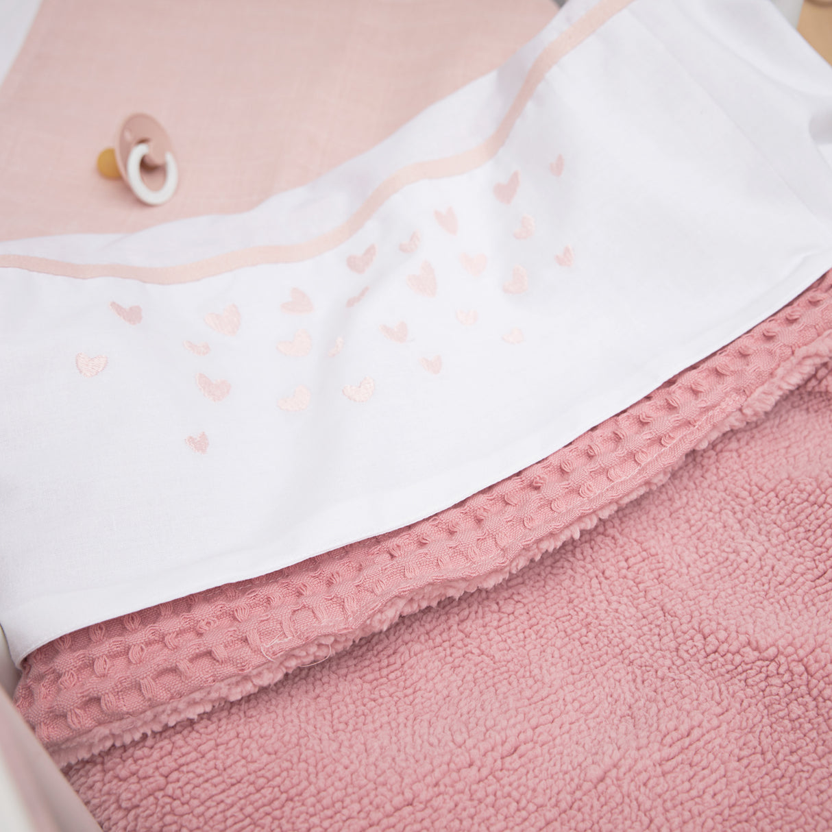 Meyco Σεντόνι Hearts Soft Pink 100x150cm