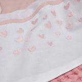 Meyco Σεντόνι Hearts Soft Pink 100x150cm