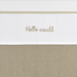 Meyco Σεντόνι Hello World Sand 100x150cm