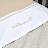 Meyco Σεντόνι Hello World Sand 100x150cm