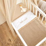 Meyco Σεντόνι Hello World Sand 100x150cm