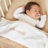 Meyco Σεντόνι Hello World Sand 100x150cm