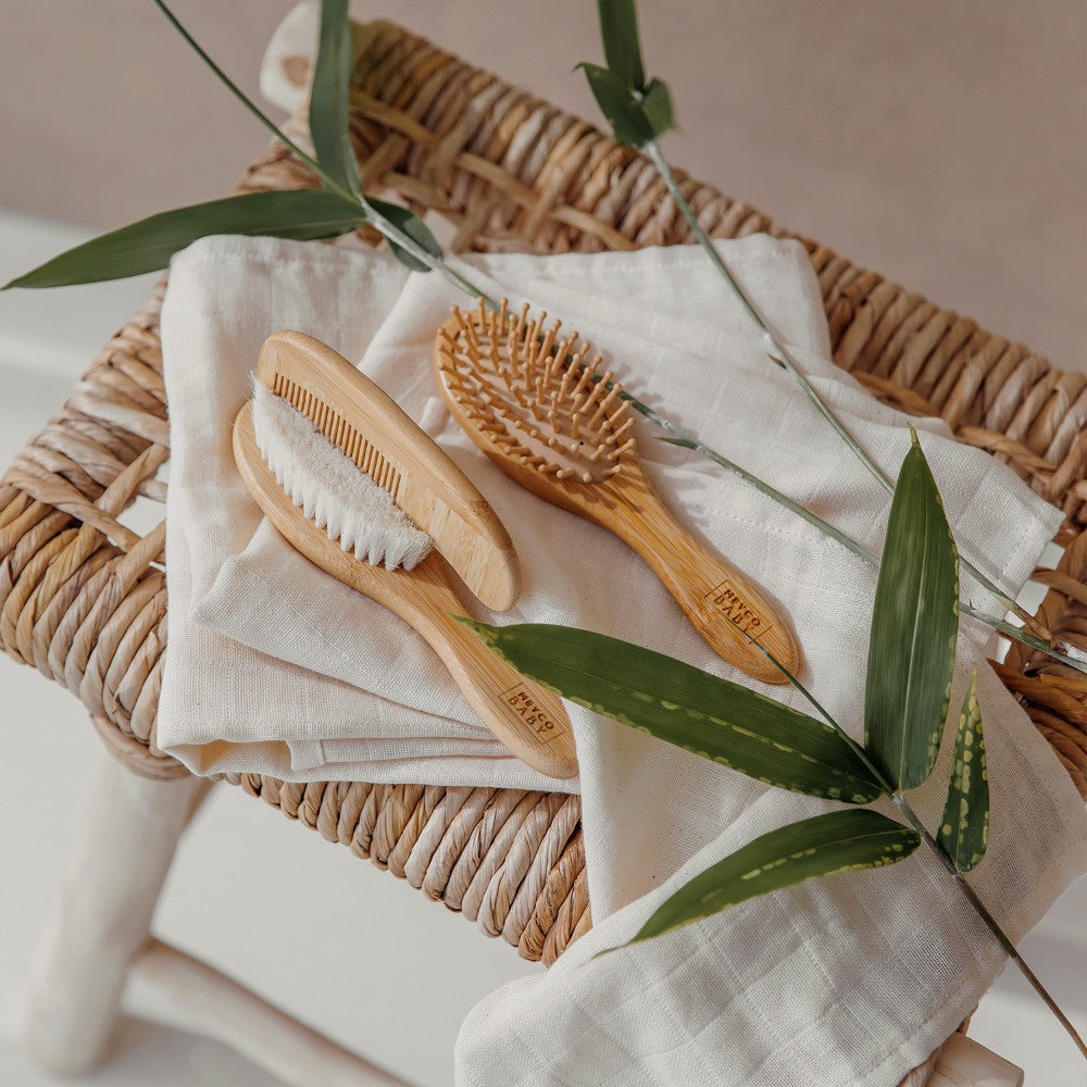 Meyco Βρεφικό Σετ Περιποίησης Μαλλιών Bamboo Natural (3 τεμ.)
