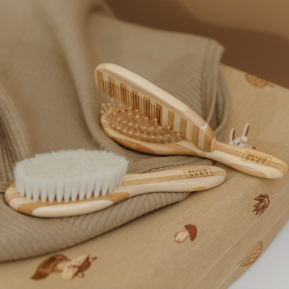 Meyco Βρεφικό Σετ Περιποίησης Μαλλιών Bamboo Natural (3 τεμ.)