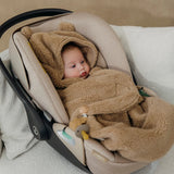 Meyco Wrap Κουβερτούλα Teddy για τη βόλτα Bear Brown