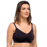 Carriwell 2 Pack Σουτιέν Θηλασμού Χωρίς Ραφές (Μαύρο/Μπεζ)