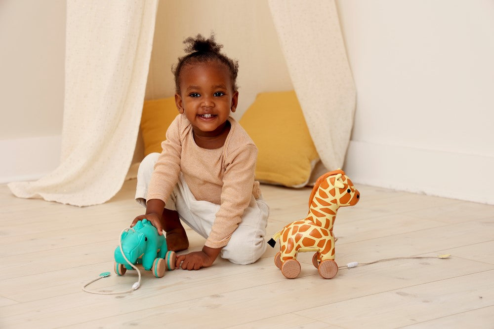 Gina the pull along giraffe