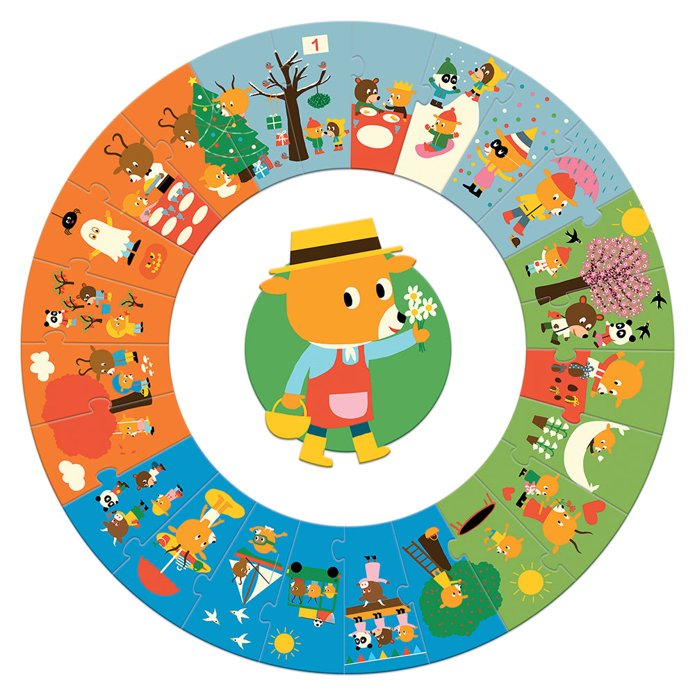 Djeco, Παζλ Giant "Οι Εποχές"