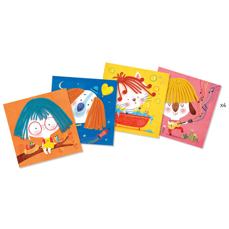 Djeco Χειροτεχνία με πλαστοζυμαράκι 'Χτενίσματα Μαλλιών'