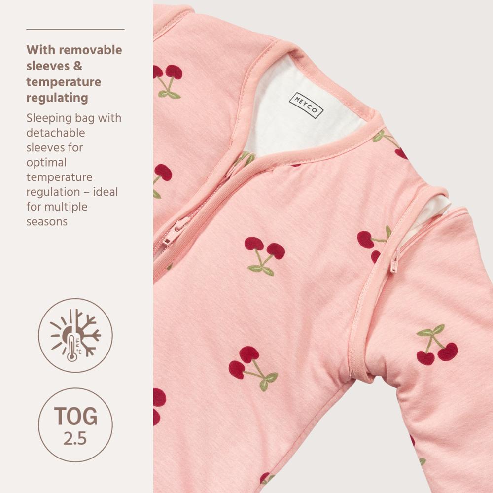 Meyco Υπνόσακος Cherry Soft Rose με αποσπώμενα μανίκια (O-5ετών)