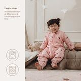 Meyco Υπνόσακος Cherry Soft Rose με αποσπώμενα μανίκια και ποδαράκια