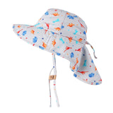 Flapjack Cape Sunhat UPF50+ - Multi Dino