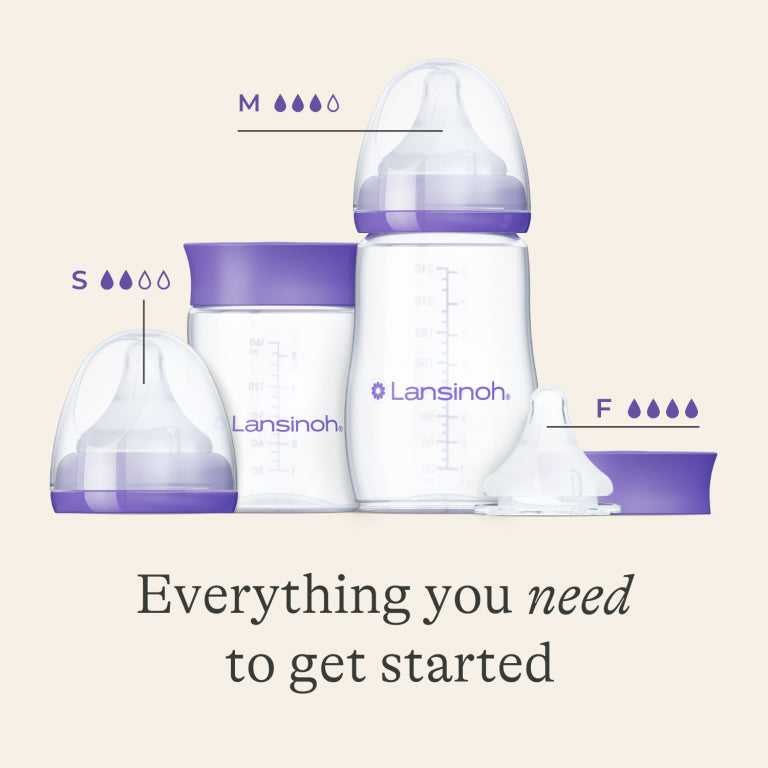 Lansinoh Σετ Μπιμπερό NaturalWave (160ml+240ml+1 Ανταλλακτική Θηλή)