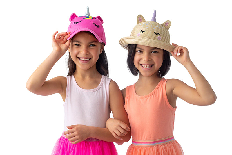 FlapJackKids Ψάθινο Καπέλο UPF 50+ - Unicorn