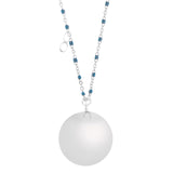 ProudMama Bola Fine Silver Chain Blue