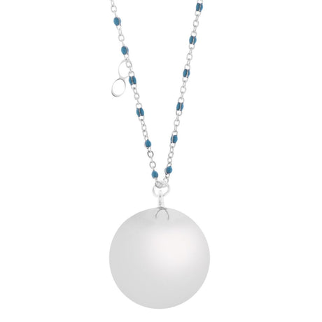 ProudMama Bola Fine Silver Chain Blue