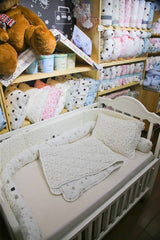 Minene Πολυχρηστικό Μαξιλάρι – Snuggly Snake Cotton Cream Stars