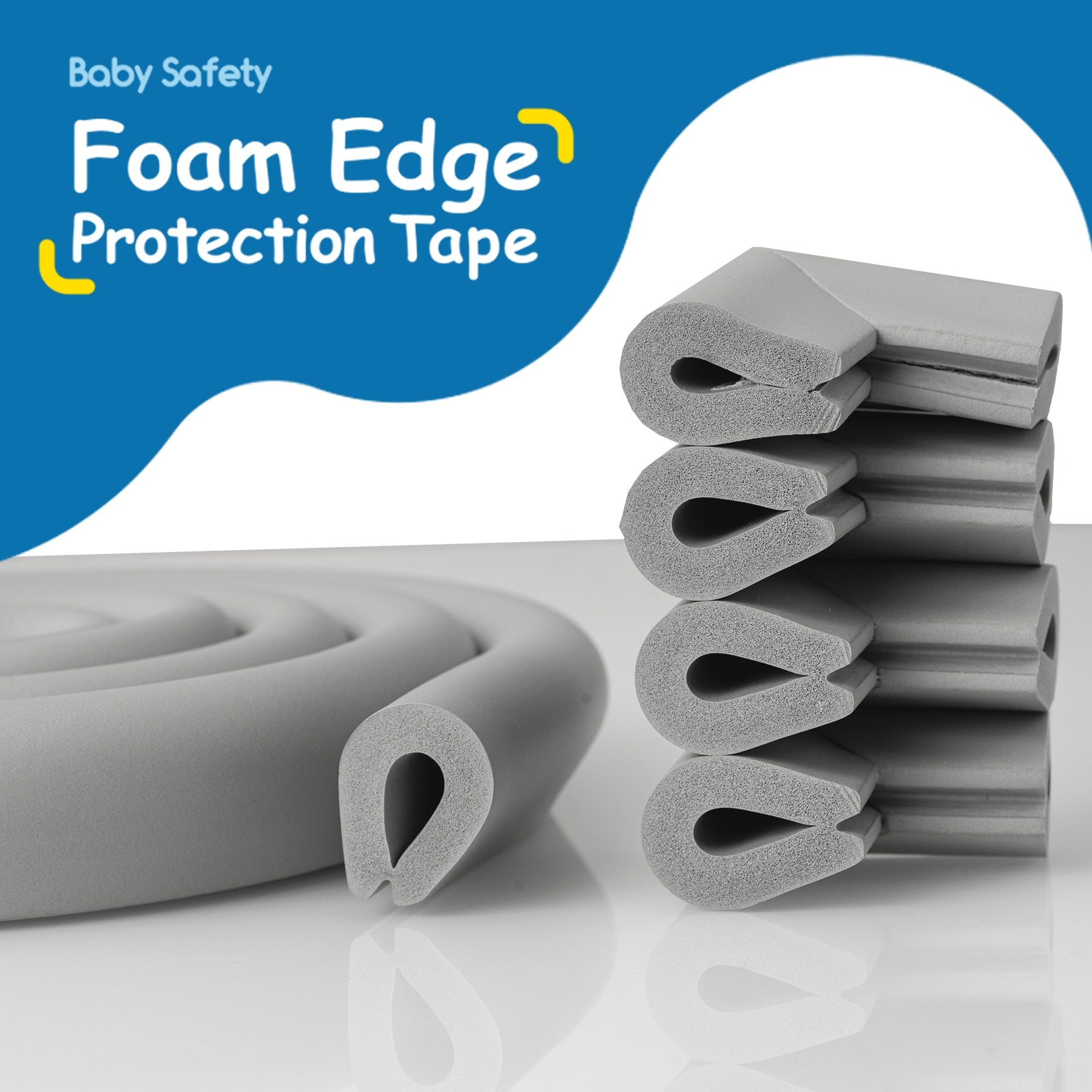 Αφρώδες προστατευτικό επιφανειών U-Shape Γκρι